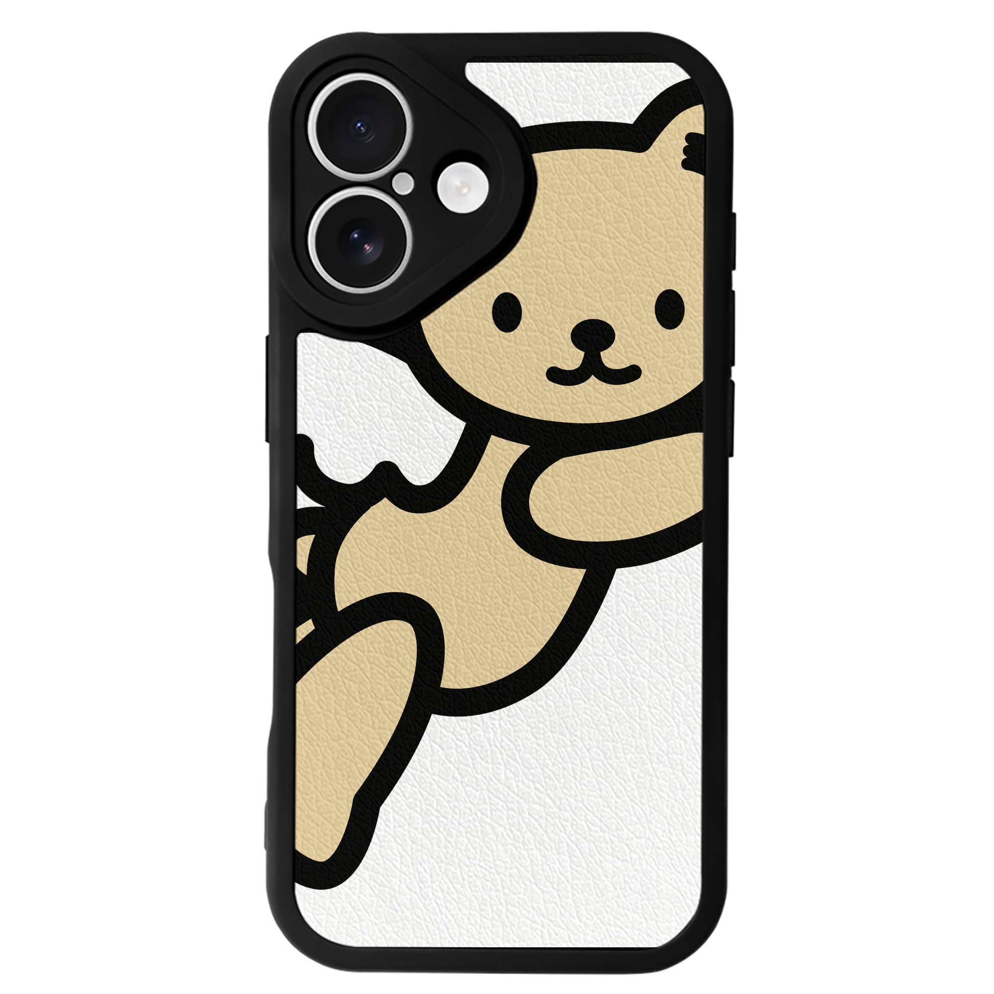 （画像用） Hello Kitty ハローキティ 【iPhone 16シリーズ対応】シリコンスマホケース（レザー調） 材質：シリコン